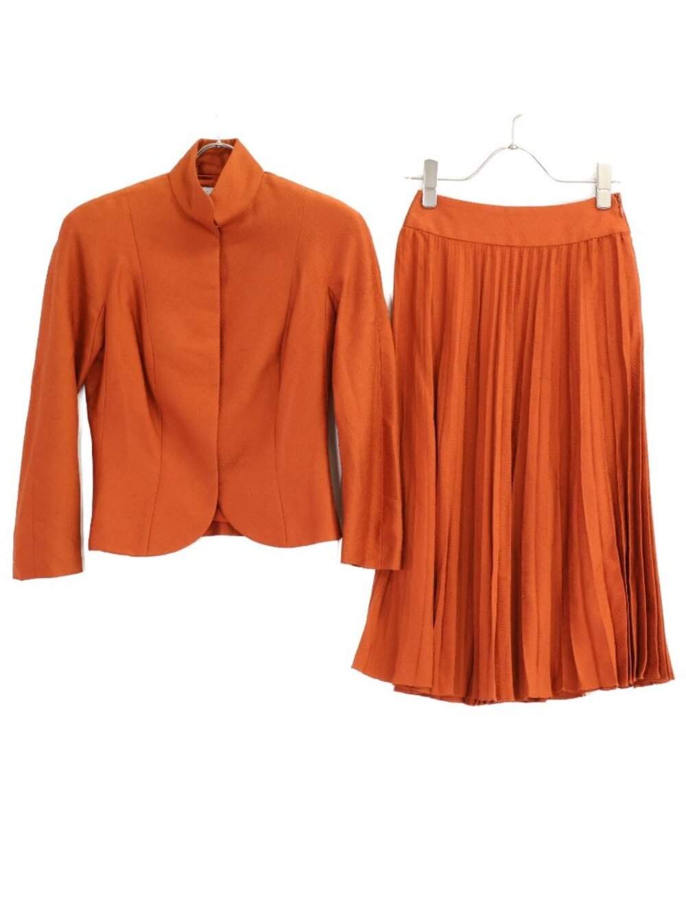 Dior Galliano Era All Over Print Jacket Pleated Skirt Set 36